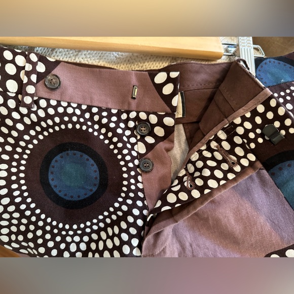 Marni Ankara print dusty mauve abstract-print cotton shorts - size 40 (4/6 US) - Picture 7 of 9